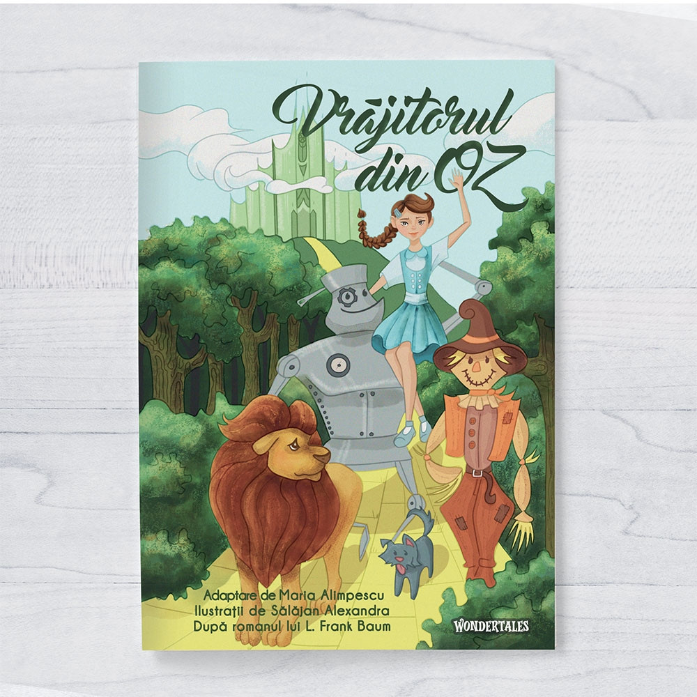 Carte de colorat cu poveste, Vrajitorul din Oz, 27 pagini, 21x0.4x30 cm - imagine 6